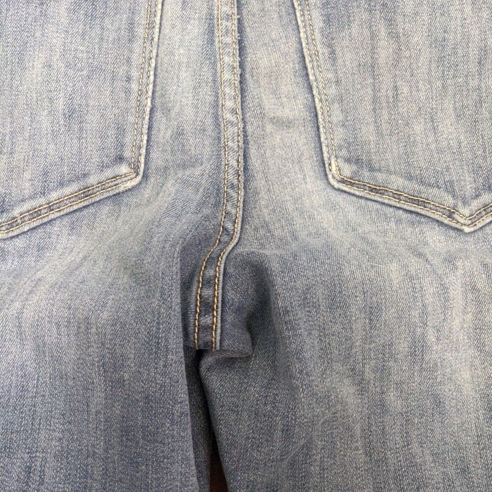 Old Navy The Rockstar Distress Detail Jeans Capris Patch Holes Size 6 Vintage - Picture 8 of 9
